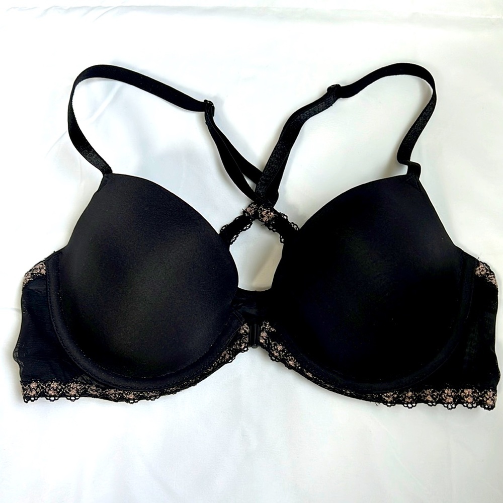 B.tempt’d front clasp/racerback bra size 34b